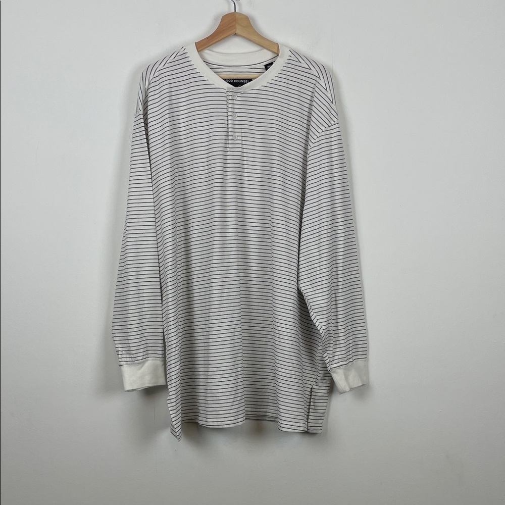 Good Counsel Striped Long Sleeve Men's 3XL Set of 2 Casual Related Fit Shirt NWT